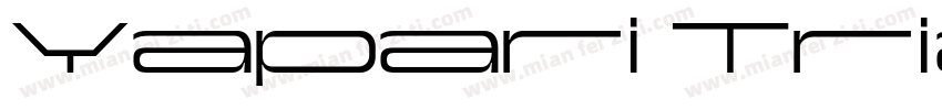 Yapari Trial Bold Expanded字体转换